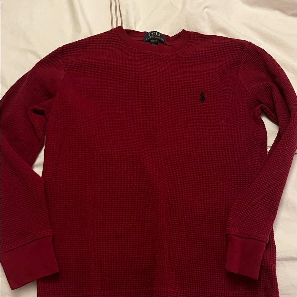 Polo by Ralph Lauren Red Long Sleeve Tee